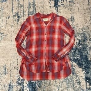 Denim & Supply Ralph Lauren Button Down Plaid Top